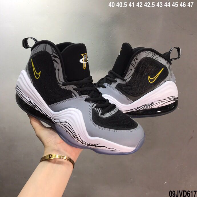 2020 Nike Penny 5 Black Grey Yellow White - Click Image to Close